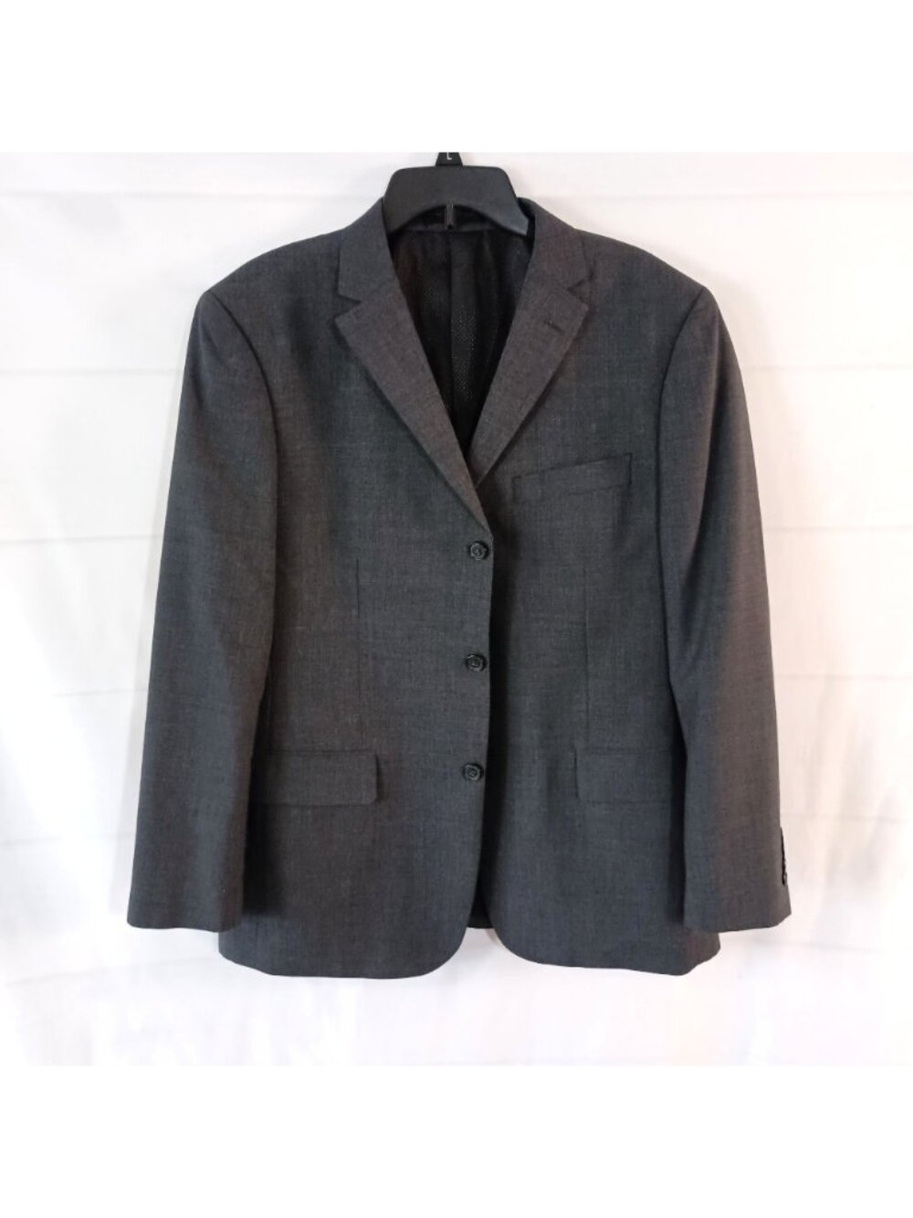 Louis Raphael Luxe Gray Wool Suit Jacket Blazer 42R Tailored Fit 3 Button - Picture 2 of 10